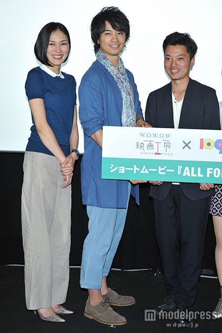 (左から)板谷由夏、斎藤工、柿本ケンサク