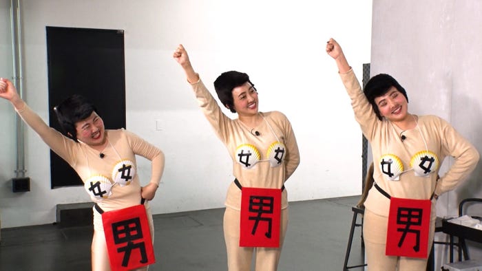 しらきーず(あぁーしらき、菊地亜美、野呂佳代)(C)フジテレビ