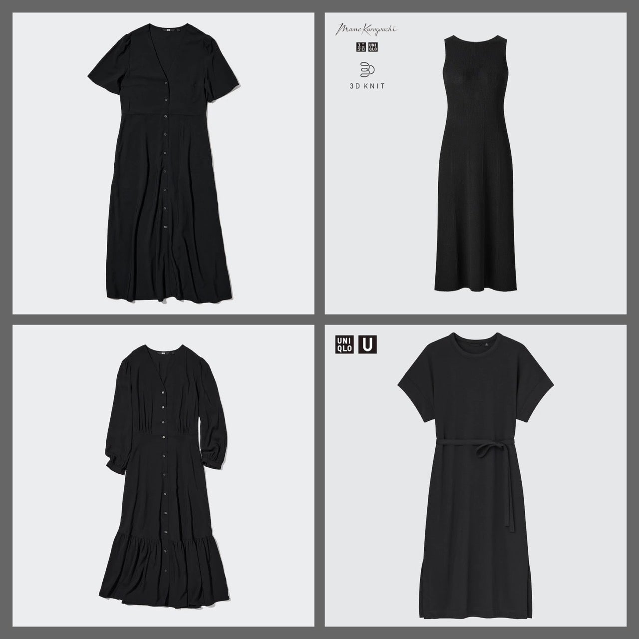 ユニクロ 大人におすすめの 黒ワンピース 4選 美しいシルエット モデルプレス