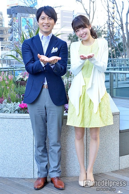 （左から）桝太一アナウンサー、榊原美紅（C）日本テレビ