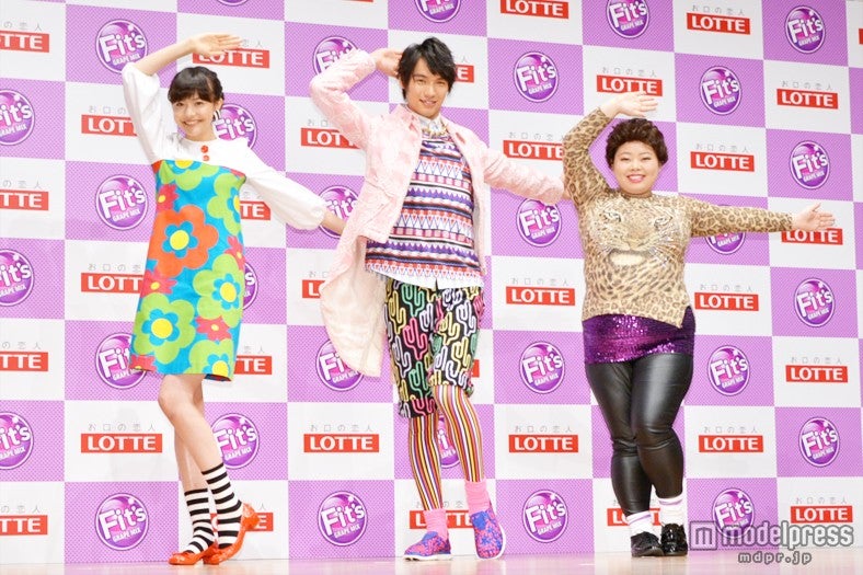 左から：松井愛莉、福士蒼汰、渡辺直美