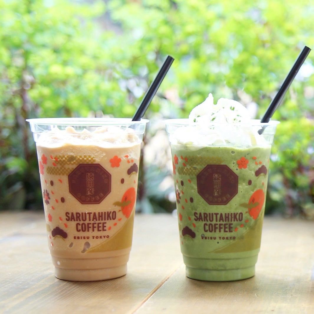 コーヒーフラッペ、抹茶フラッペ／画像提供：猿田彦珈琲