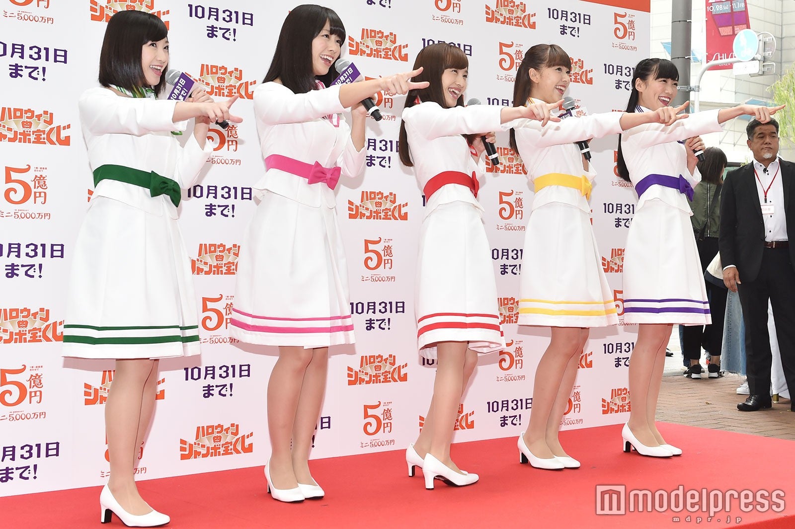 有安杏果、佐々木彩夏、百田夏菜子、玉井詩織、高城れに （C）モデルプレス