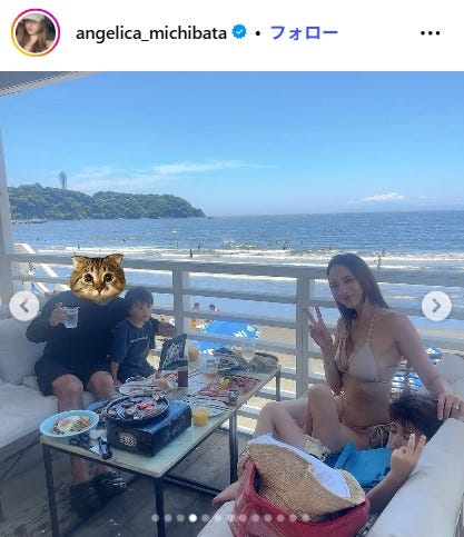 道端アンジェリカInstagramより