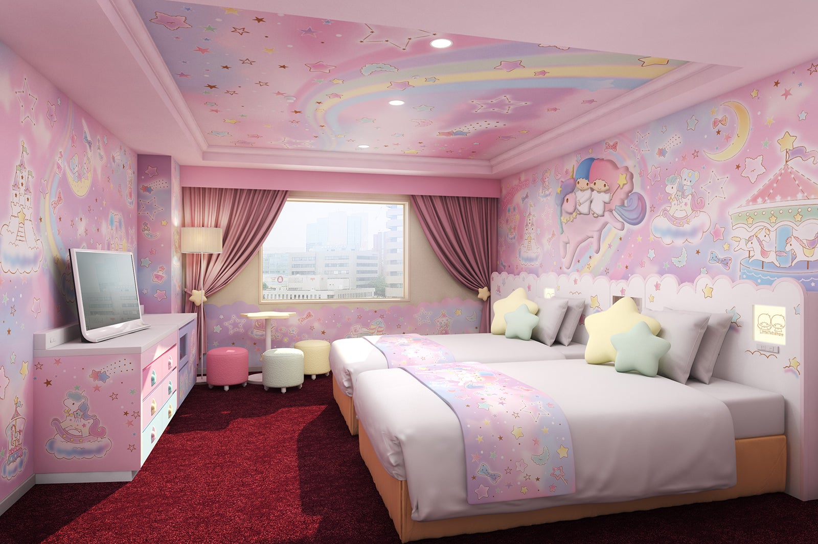 京王プラザホテル多摩 世界初キキララ マイメロ客室を新設 女子旅プレス