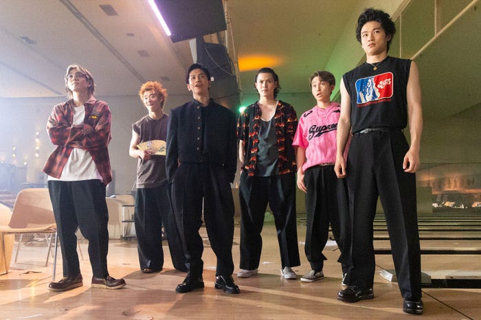 駒木根葵汰、三浦獠太、田中偉登、簡秀吉、石山順征、中川大輔「伝説の頭 翔」第1話より(C)テレビ朝日