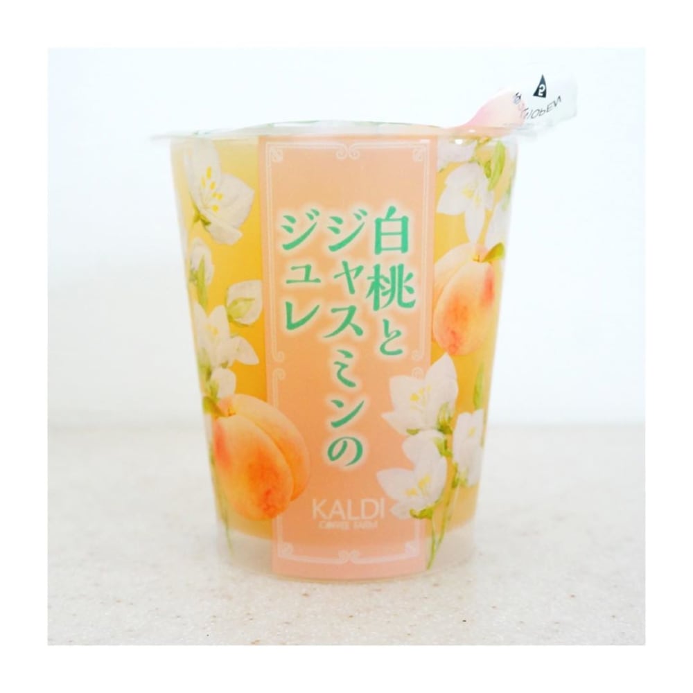 カルディオリジナル白桃とジャスミンのジュレ