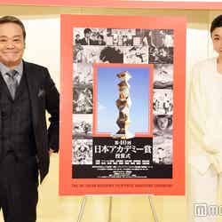 「第40回日本アカデミー賞」優秀賞発表（左から）西田敏行、安藤サクラ（C）モデルプレス
