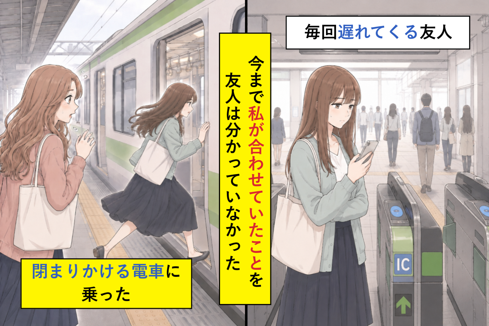 「たった８分じゃん」と言う友人、私が待っていたのは８分だけではありませんでした