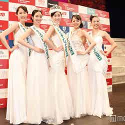 （左から）文室理惠さん、村上麻衣さん、筒井菜月さん、福井千聖さん、大倉由莉さん （C）モデルプレス