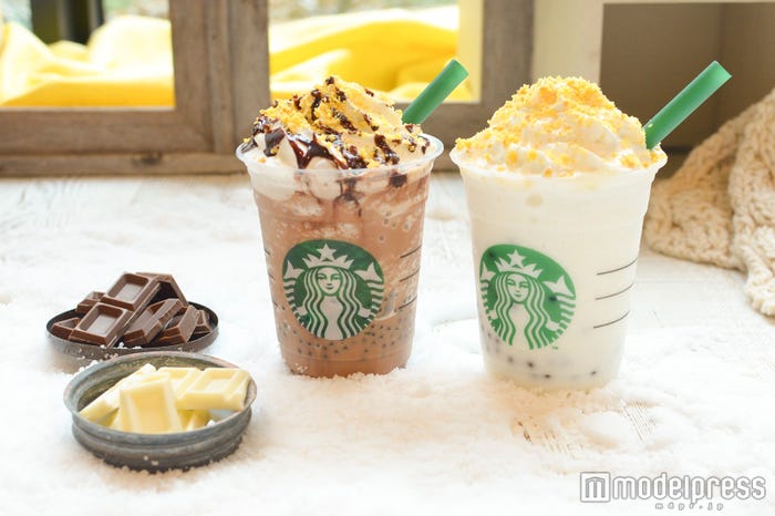 (画像左から)チョコラティ バナナ フラペチーノ(R)、ホワイト チョコラティ バナナ フラペチーノ(R)/(C)モデルプレス