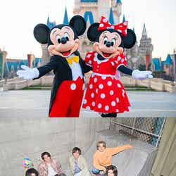 （上段）ミッキー、ミニー（C）Disney／（下段）King ＆ Prince （提供写真）