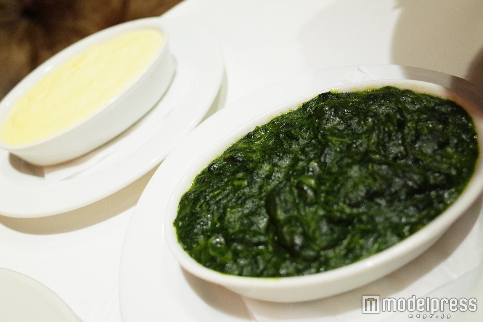 マッシュポテト、クリームスピナッチ（C）モデルプレス