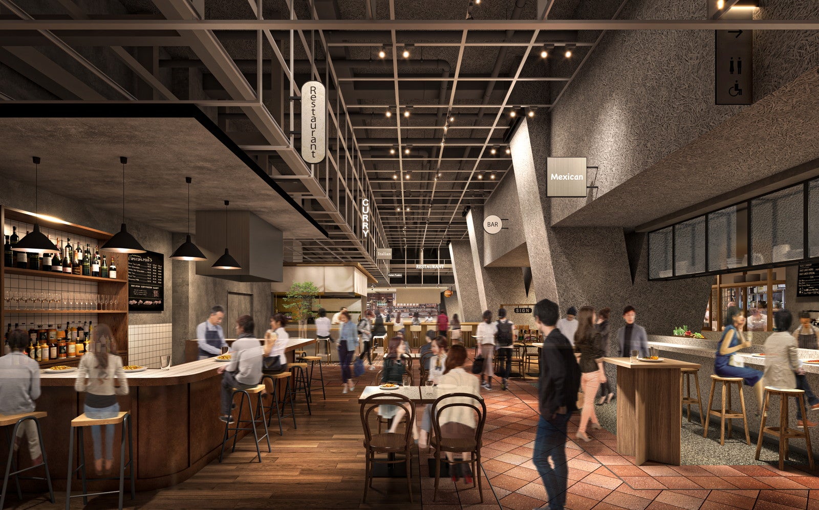 商業ゾーン／提供：三菱地所