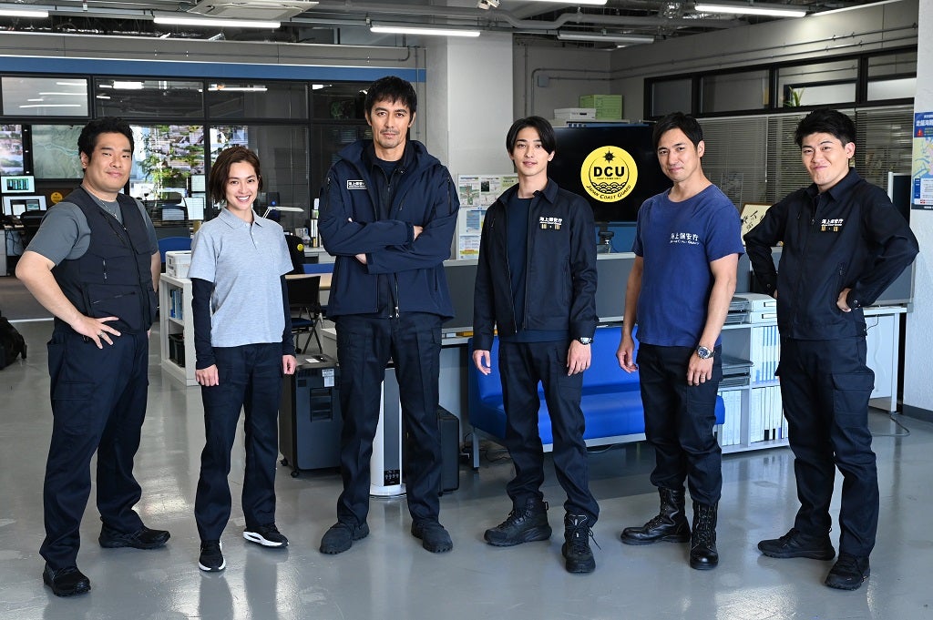 岡崎体育、中村アン、阿部寛、横浜流星、高橋光臣、有輝（C）TBS