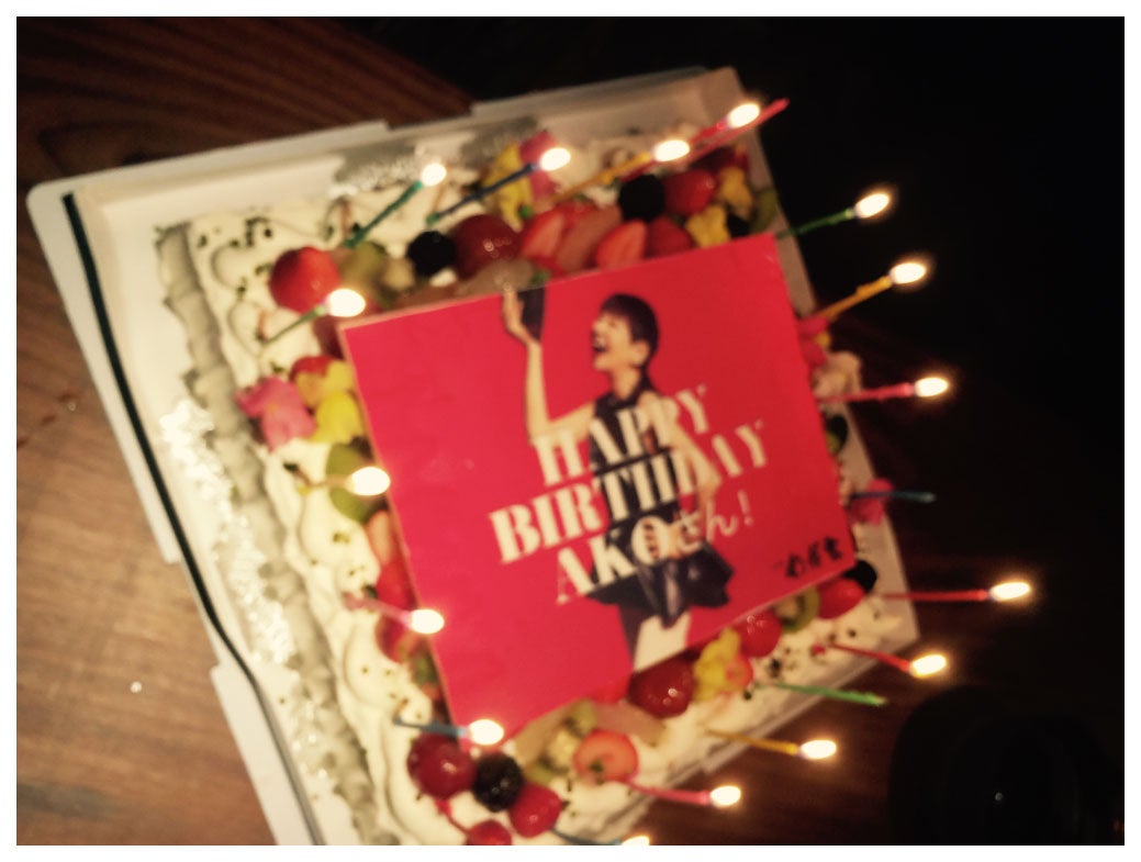 和田アキ子の誕生日ケーキ（2016年）／舟山久美子オフィシャルブログ（LINE）より