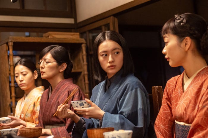 中井友望、菊池亜希子、上坂樹里、見上愛「風、薫る」第36話(C)NHK