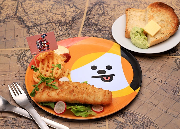 イギリスフードプレート1,490円（C）BT21