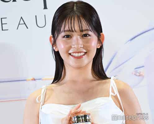 久間田琳加、純白キャミドレスで素肌輝く アクション初挑戦を回顧「不安な気持ちで挑んで…」【クレ・ド・ポー ボーテ】