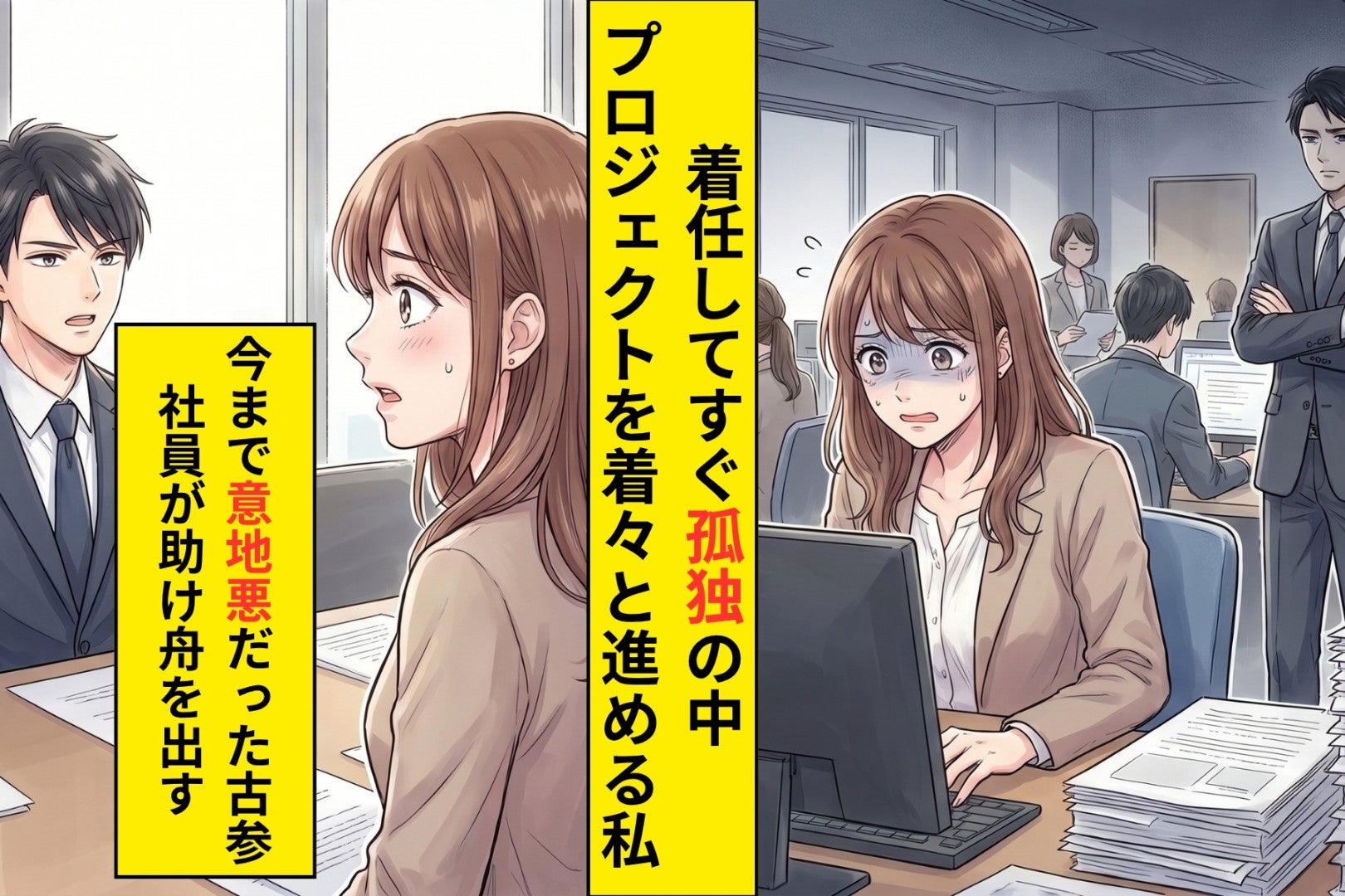 「あんたが部長？冗談でしょ」と見下す古参社員→最初のプロジェクトで態度が変わった