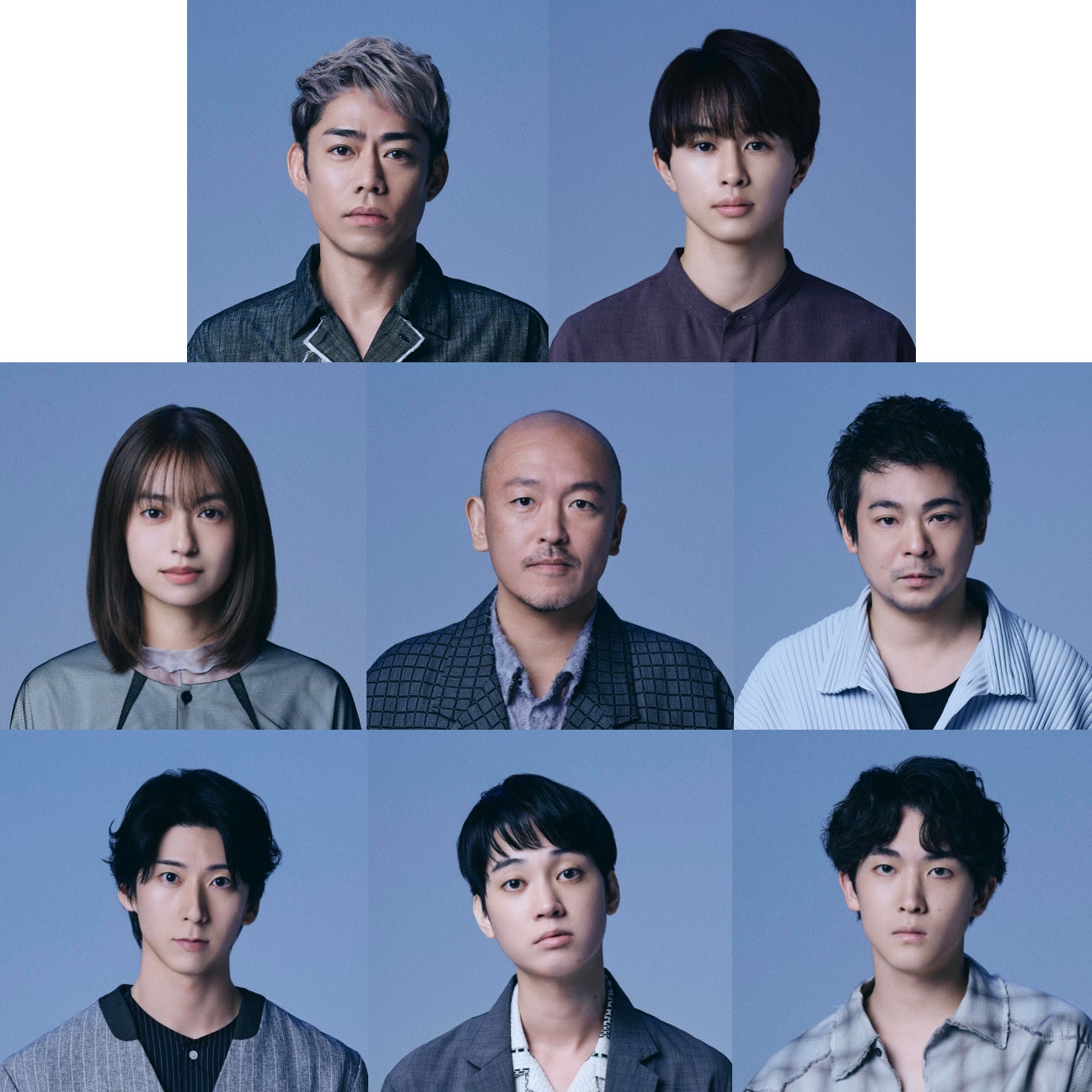 （上段）高橋大輔、草川拓弥（中段）田辺桃子、おおたけこういち、清水優（下段）星野勇太、百瀬朔、吉田晴雄（提供写真）