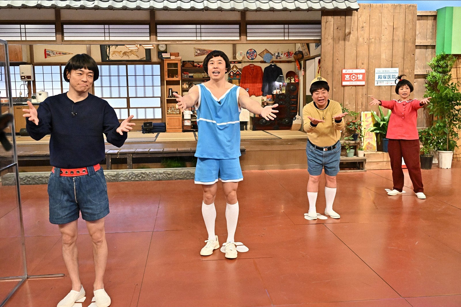 陣内智則、なかやまきんに君、出川哲朗、大久保佳代子（C）TBS