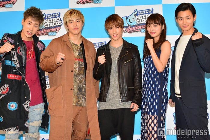 陣、RIKU、藤原樹、内田理央、野村周平(C)モデルプレス