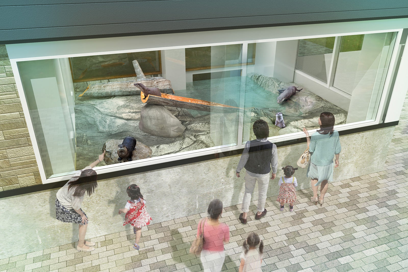 カワウソ展示ブース／画像提供：よみうりランド