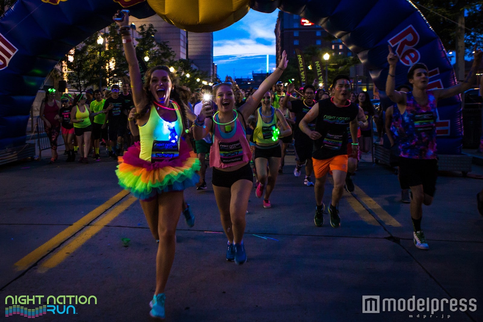 アメリカの「ナイトネーションラン」の様子／画像提供：VN