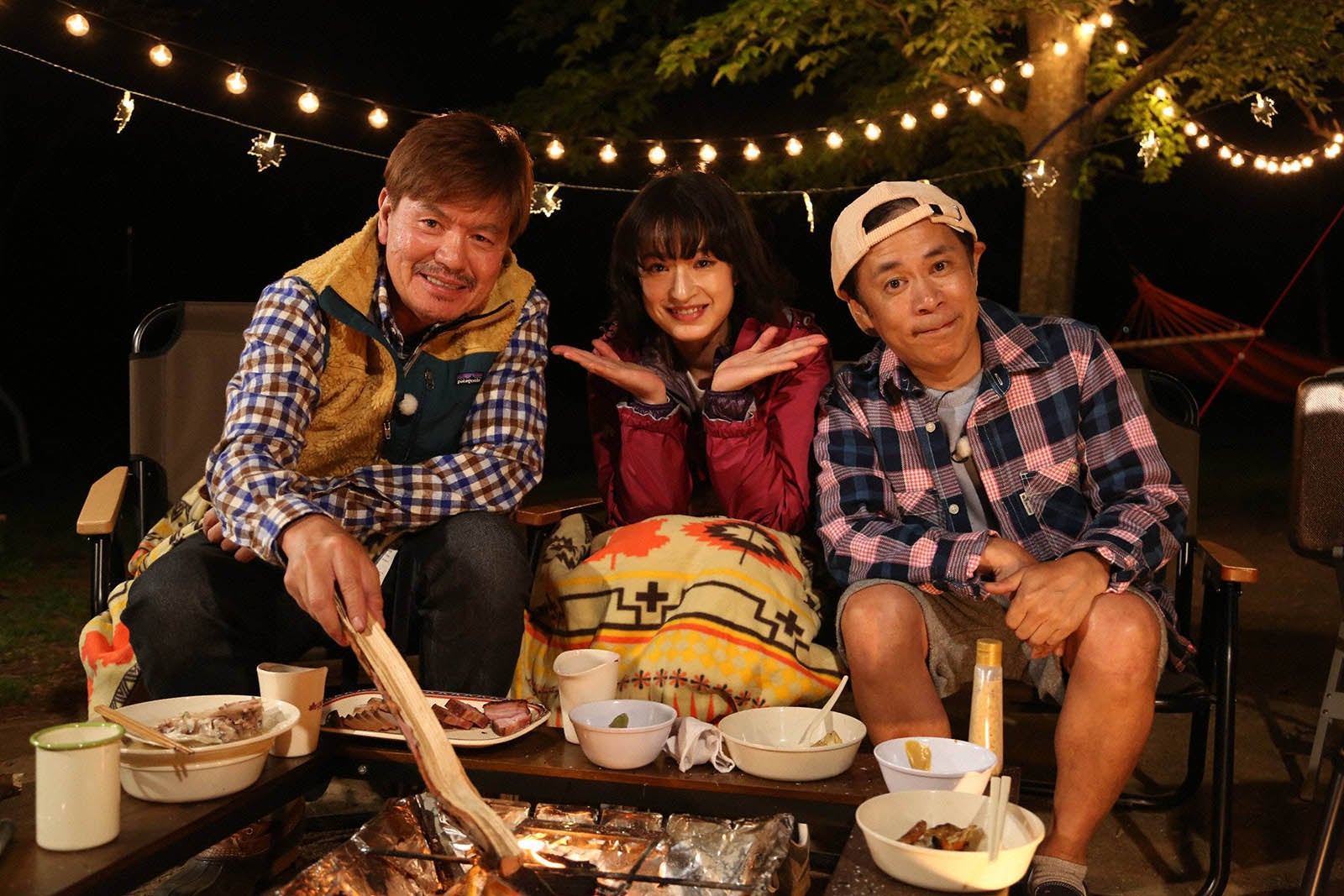 （左から）ヒロミ、門脇麦、岡村隆史（C）フジテレビ