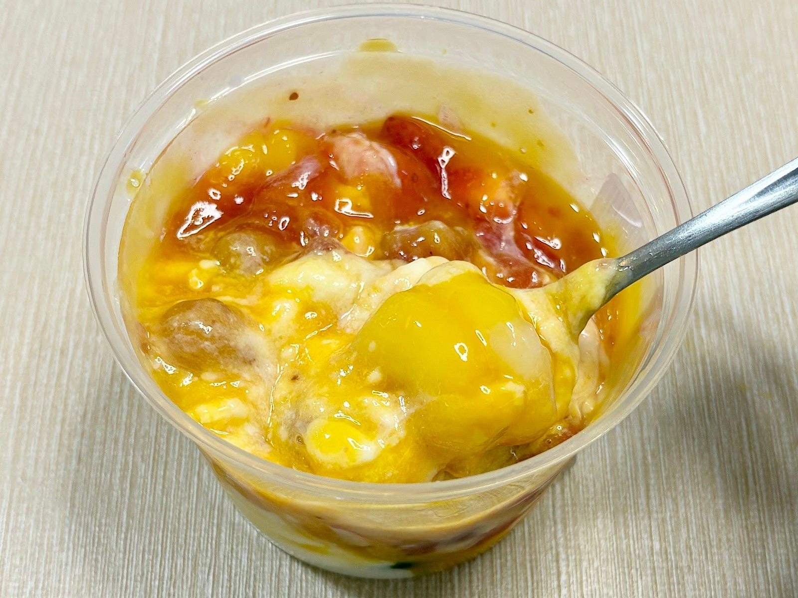 ココナッツとマンゴーの味わいに、異なる食感が重なって絶品！
