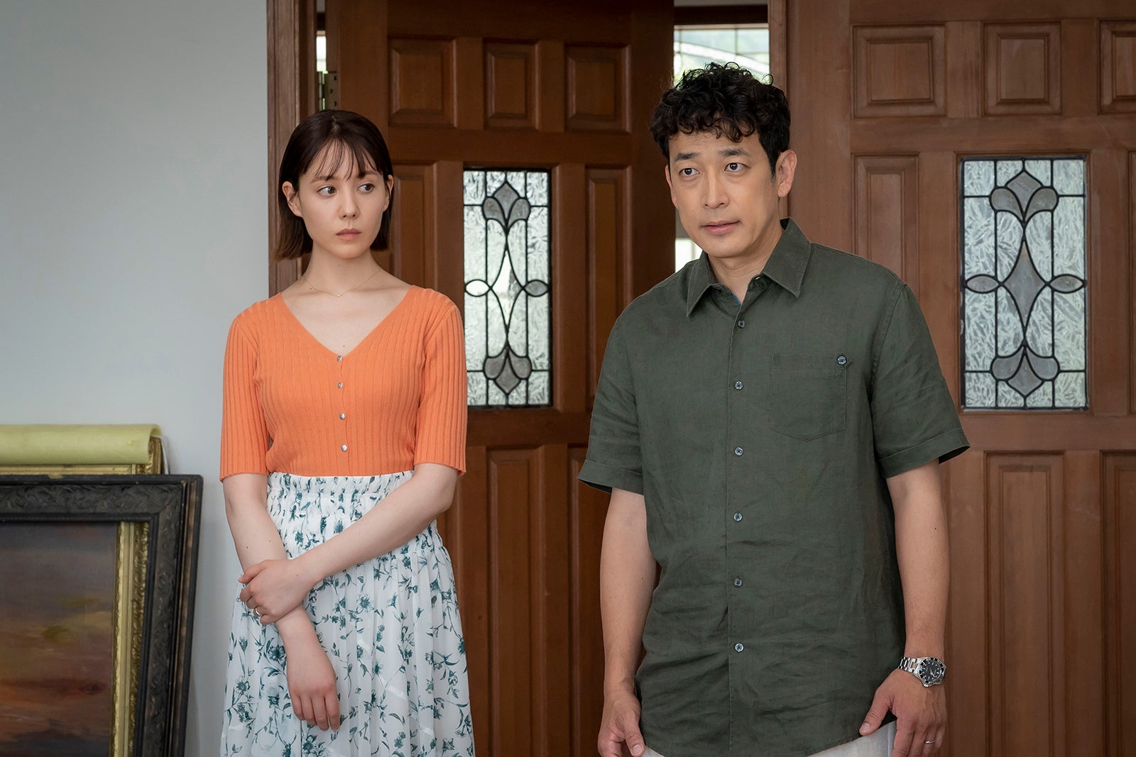 トリンドル玲奈、迫田孝也／「魔法のリノベ」第3話より（C）カンテレ