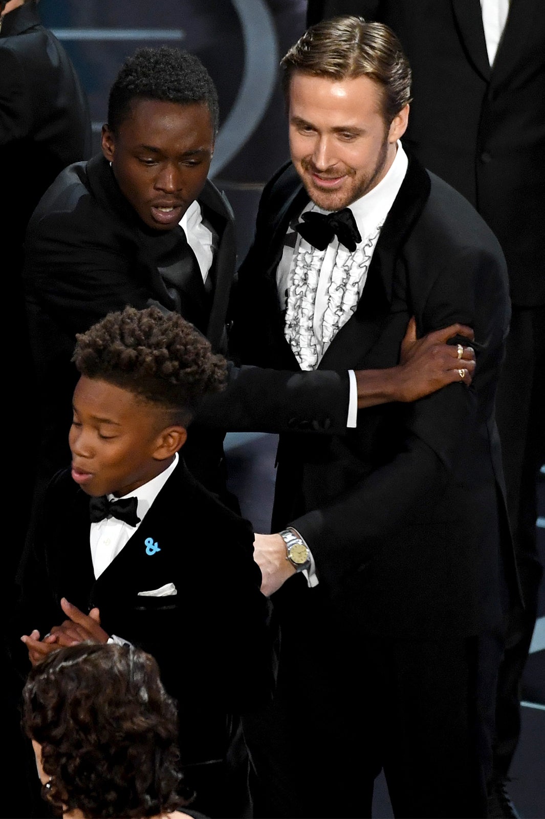 「ムーンライト」キャストに祝福する「ラ・ラ・ランド」ライアン・ゴズリング／photo：Getty Image