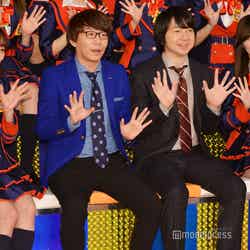 （左から）須田亜香里、小宮浩信、相田周二、松井珠理奈（C）モデルプレス