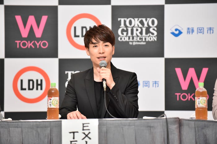 EXILE TETSUYA(C)W TOKYO×LDH JAPAN記者発表会