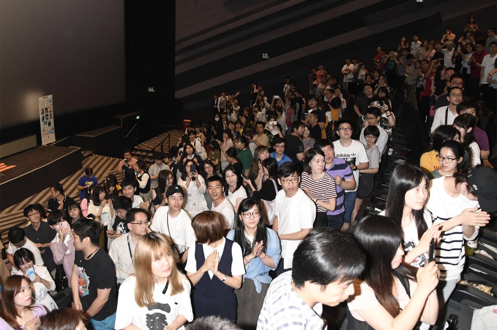 会場の様子／ワールドプレミア上映より（C）2018 映画「３Ｄ彼女　リアルガール」製作委員会　（C）那波マオ／講談社