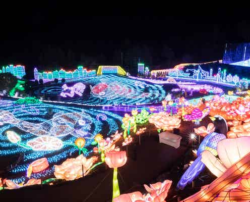 静岡「伊豆高原グランイルミ」壮大な光の世界でアトラクションやショー体験