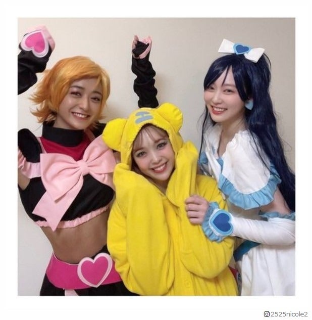 藤田ニコル・みちょぱ・越智ゆらの、プリキュアキャラに変身「ゆらちょぱるん最強」「懐かしすぎ」の声