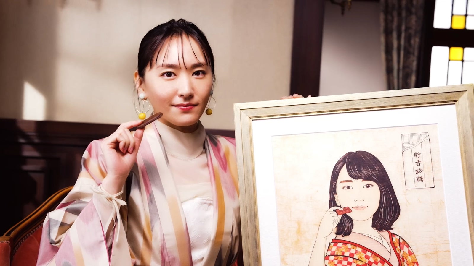 新垣結衣／新TVCM「生のときはじめまして」篇メイキングカット（提供写真）