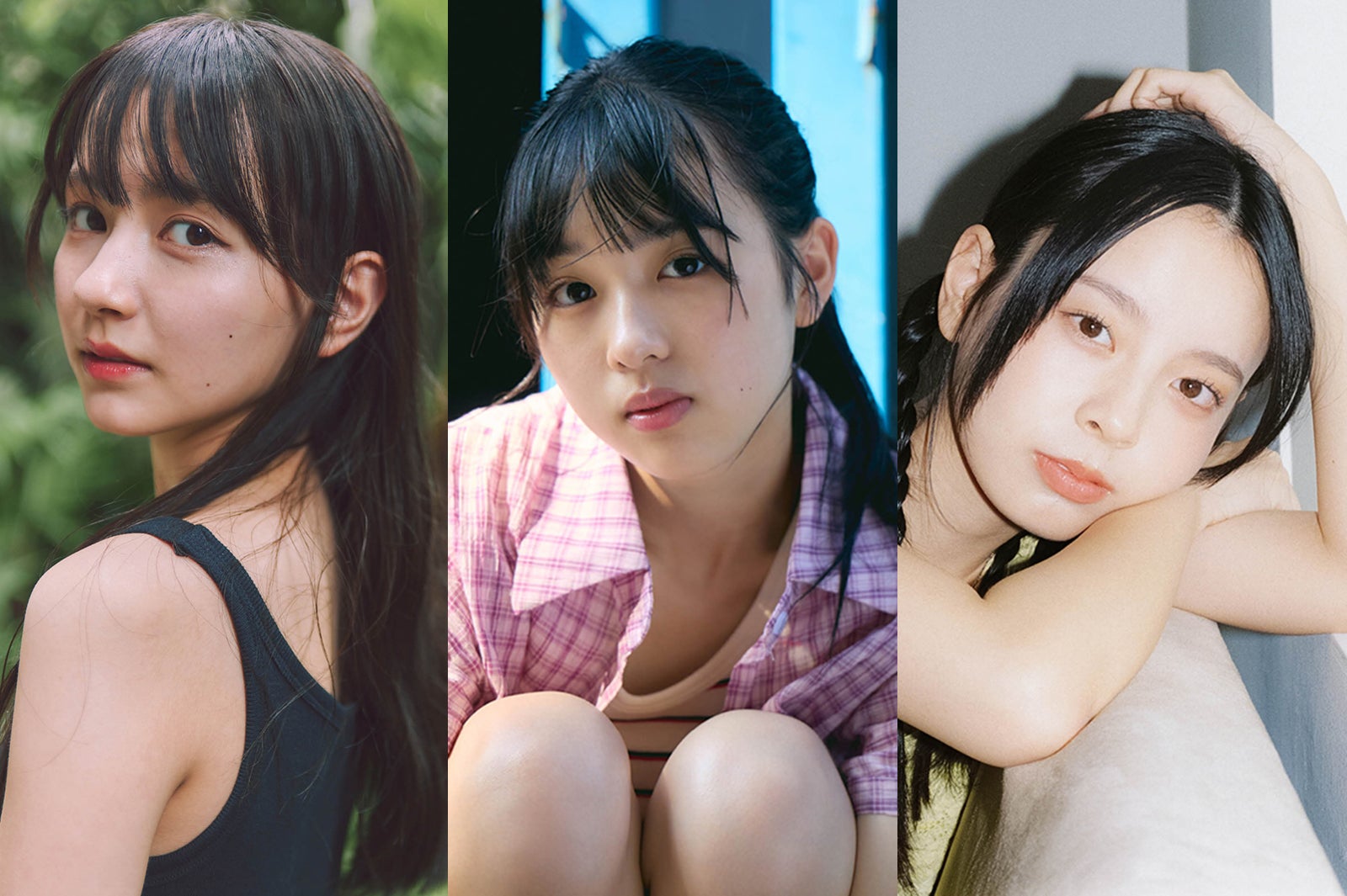 “Seventeenモデル”河村ここあ・宮迫翠月・小國舞羽「週プレ」登場 制服姿で透明感放つ