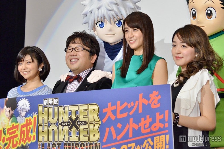 （左から）伊瀬茉莉也、天野ひろゆき、山本美月、潘めぐみ