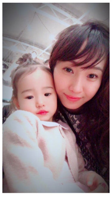 羽沙ちゃんと藤本美貴／藤本美貴オフィシャルブログ（Ameba）より