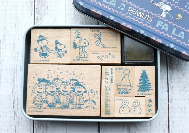 スタンプ収納 大人のおしゃれ手帖スヌーピー付録ブリキ缶スタンプ収納