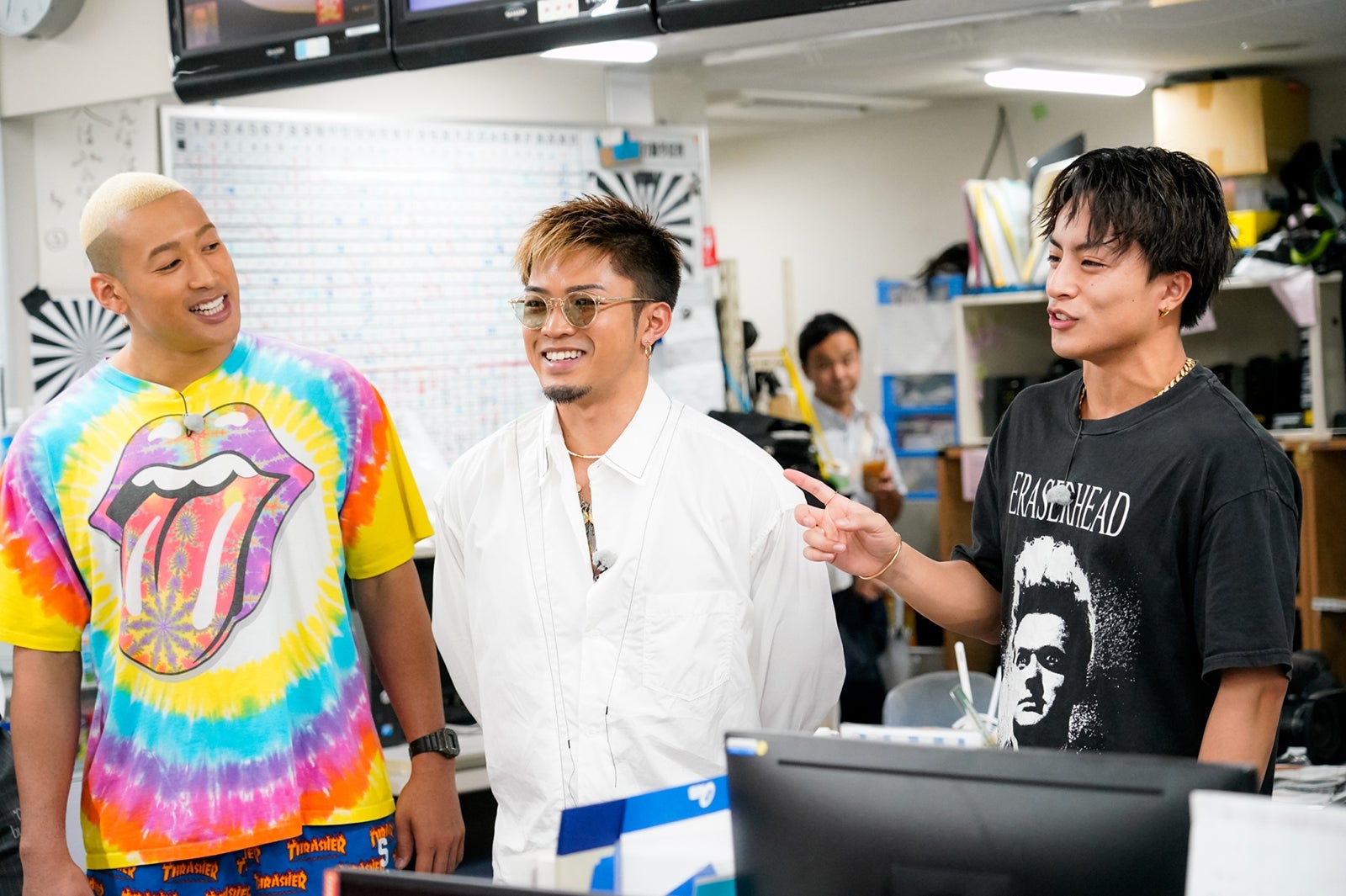 関口メンディー、数原龍友、白濱亜嵐 （C）AbemaTV