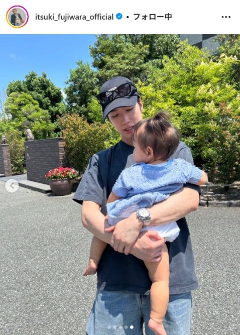 藤原樹Instagramより