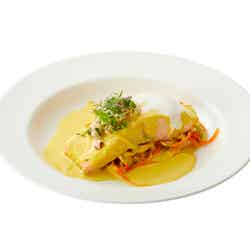 スチームサーモンKiri クリームサフランソース/画像提供:ベルジャポン