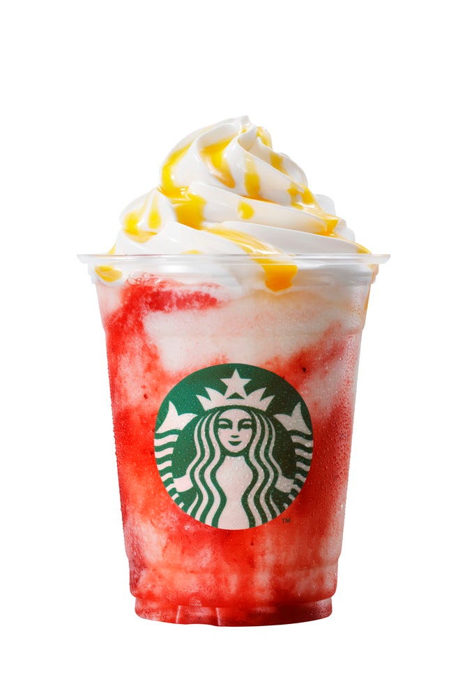 AOMORI「青森 じゃわめく りんご ストロベリー フラペチーノ」/画像提供:スターバックス コーヒー ジャパン