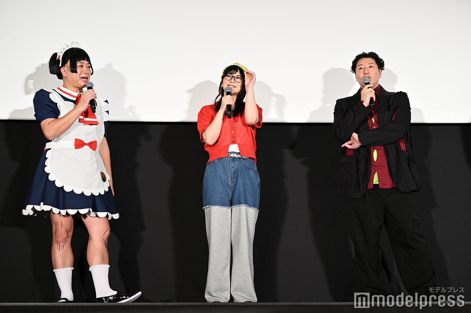 松尾駿、津田美波、長田庄平（C）モデルプレス