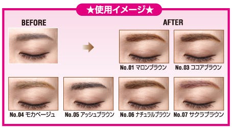「カラーチェンジアイブロウ」使用イメージ(画像提供:株式会社井田ラボラトリーズ)