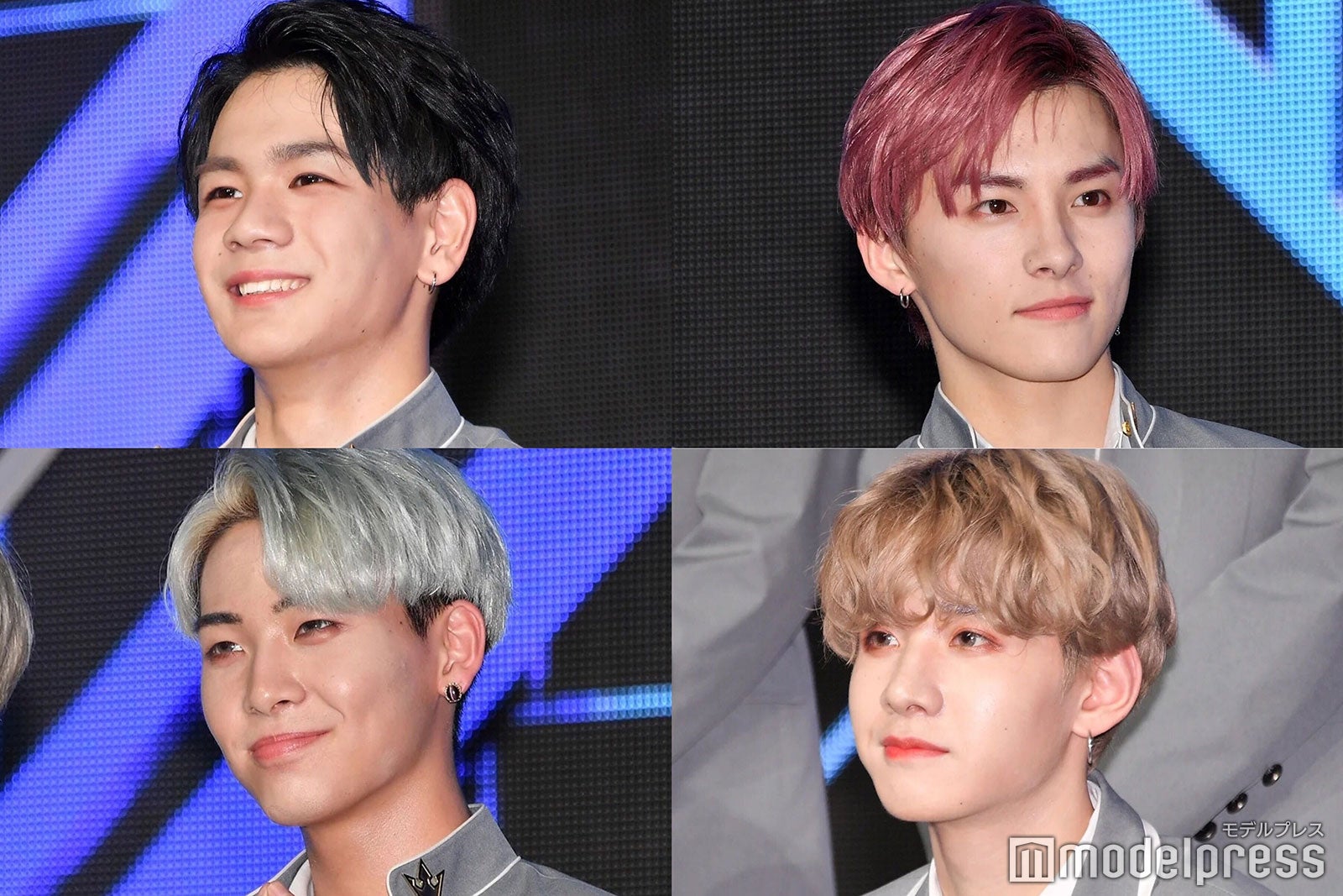 （左上から）豆原一成、川西拓実（左下から）川尻蓮、佐藤景瑚 （C）モデルプレス